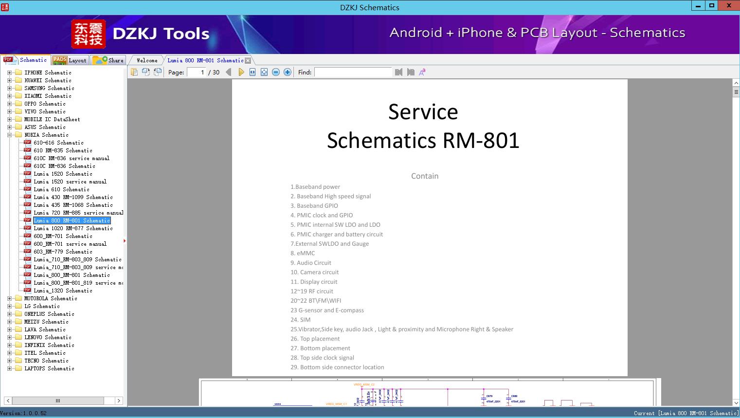 Lumia 800 RM-801 Schematic